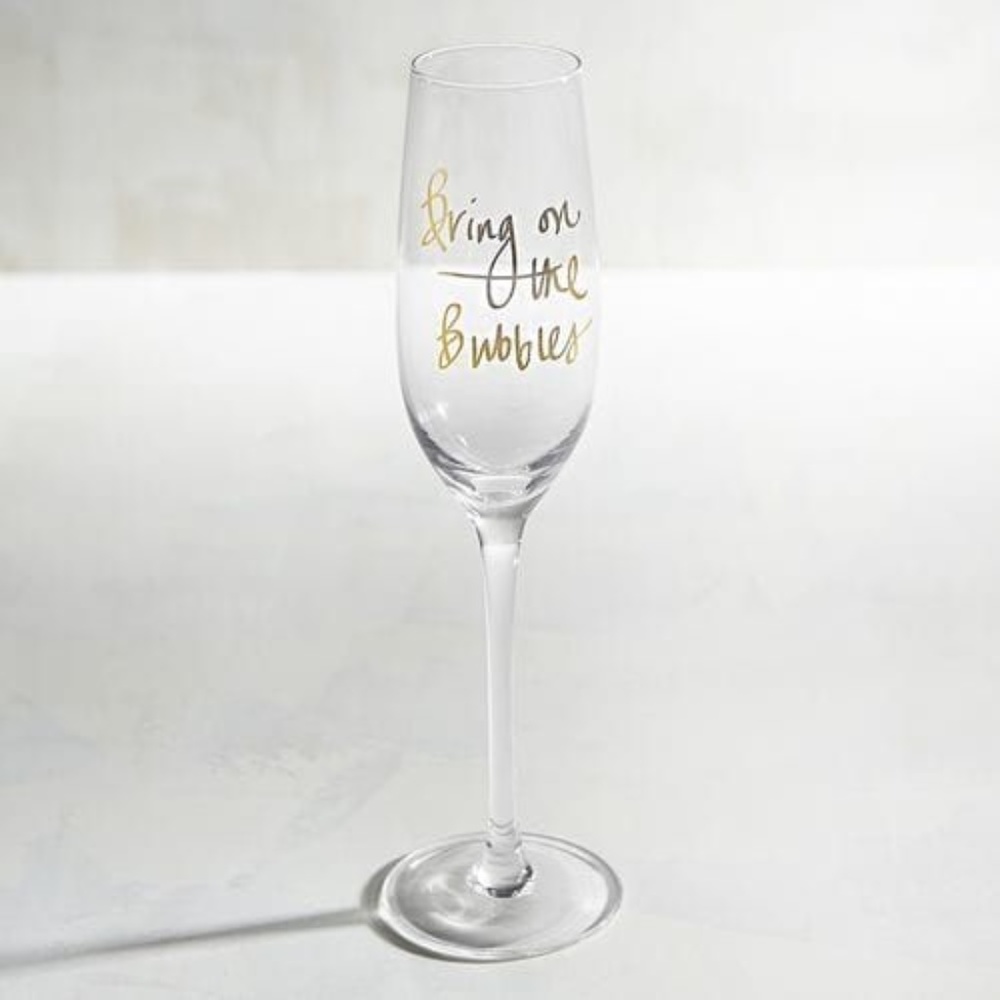 Bring on the Bubbles Champagne Glass